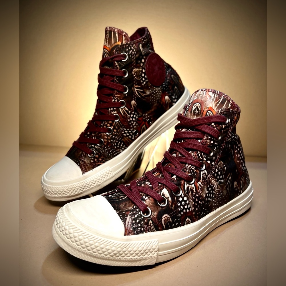 Converse Chuck Taylor All Star Oriental Feather Print Peacock US SIZE 9, UK 7